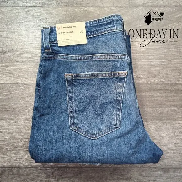 AG Adriano Goldschmied Ex Boyfriend Slounchy Slim Jeans Size 8 (29) - Picture 8 of 8